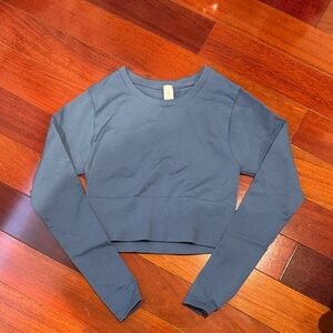 Women's Long Sleeve Blue Top